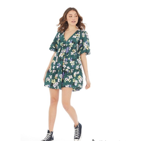 Nobody’s Child Women’s Vienna Floral Mini Dress Size 2 - Picture 2 of 11